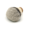 Brocha de afeitar húmeda de primera clase, herramienta de aseo para hombres, nudo de tejón con punta plateada, color blanco de alta montaña (HMW)